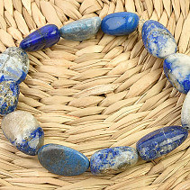 Náramek lapis lazuli hladké kameny