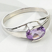 Ring with amethyst Ag 925/1000