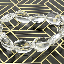 Oval crystal smooth bracelet