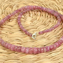 Ruby necklace cut Ag 925/1000