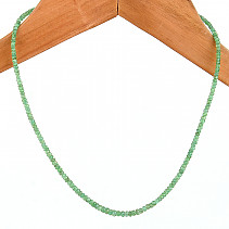 Emerald cut necklace Ag 925/1000 8.46g