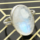 Měsíční kámen prsten stříbro Ag 925/1000