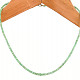 Smaragd jemný náhrdelník Ag 925/1000 9g