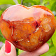 Srdce oranžovočervené z karneolu 173 gramů