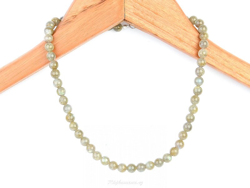 Labradorite bead necklace 45 cm