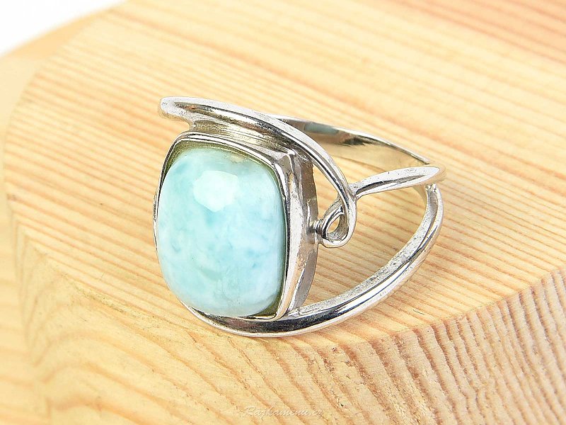 Larimar silver ring Ag 925/1000 size 57 4,3g