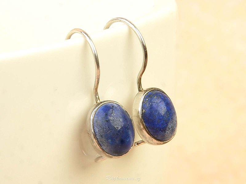 Earrings oval sodalite Ag 925/1000
