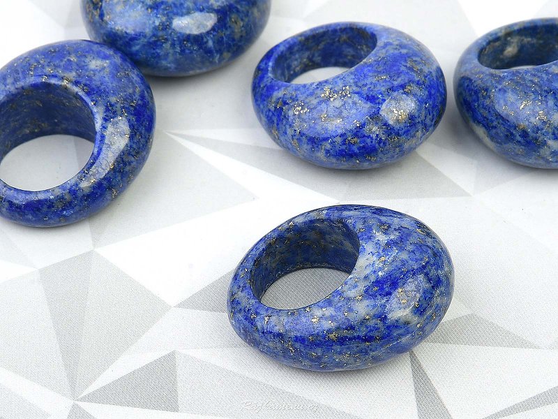 Smooth lapis lazuli ring