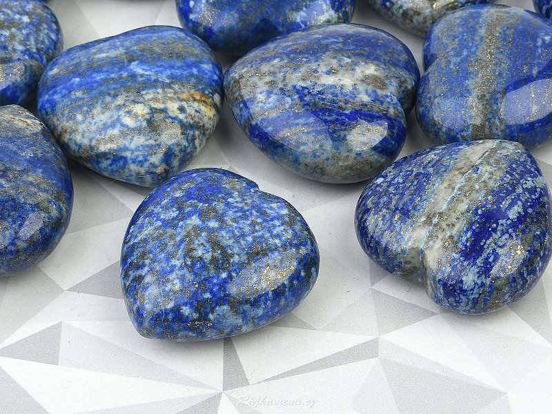 Lapis lazuli leštěné srdce (40mm)