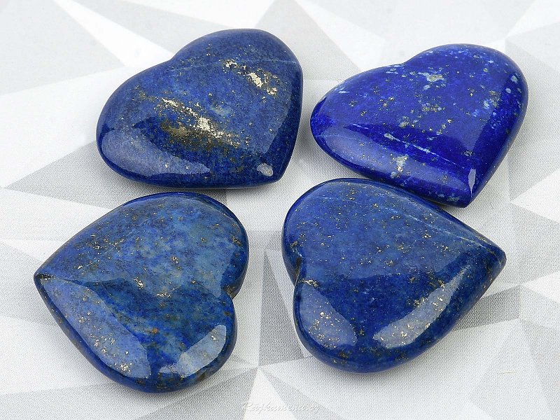Polished heart lapis lazuli