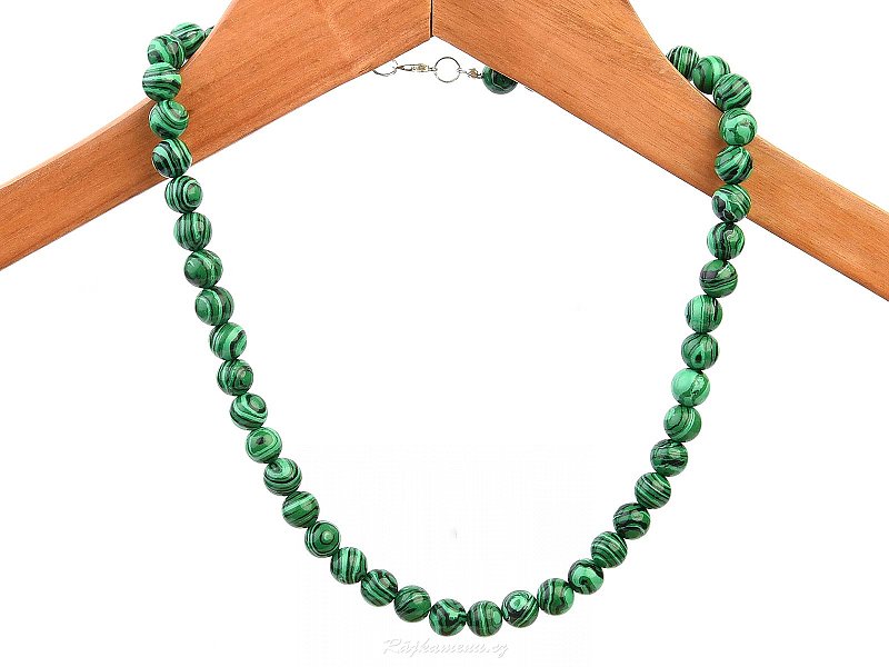 Necklace malachite-imitation 50cm