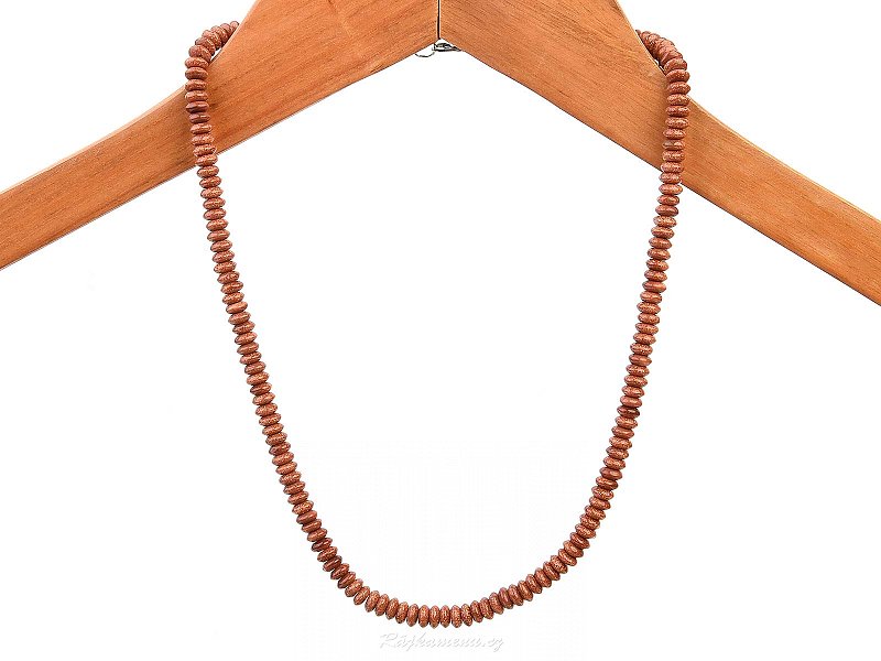 Synthetic aventurine necklace 50cm jewelery clasp