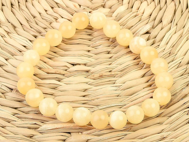 Ball bracelet calcite yellow 8mm