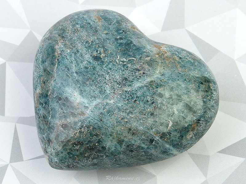 Apatite stone heart 225g