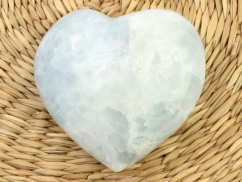 Heart calcite blue (377g)