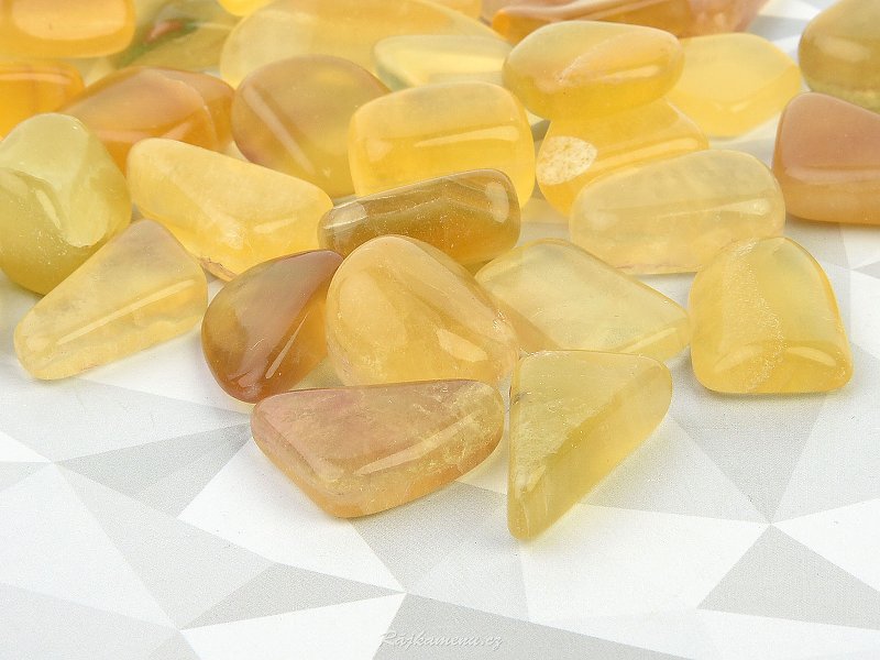 Smooth yellow fluorite Argentina approx. 2.5 cm
