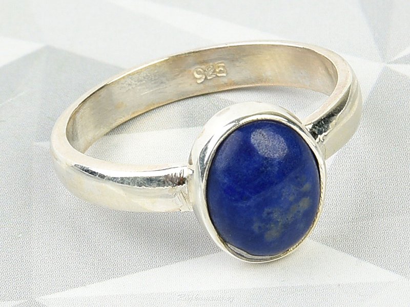 Lapis lazuli stříbrný prsten Ag 925/1000