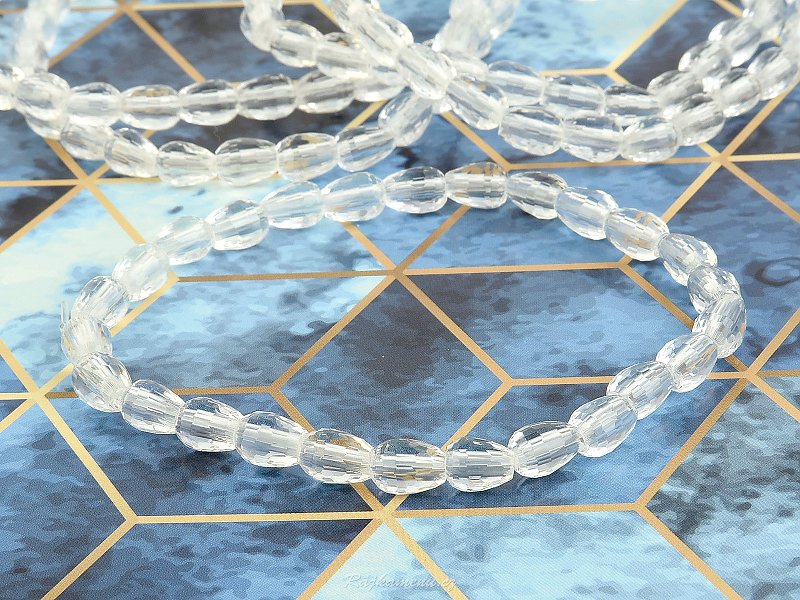 Crystal cut bracelet drops