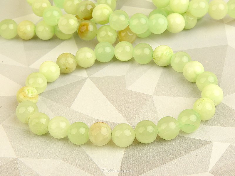 Calcite green ball bracelet