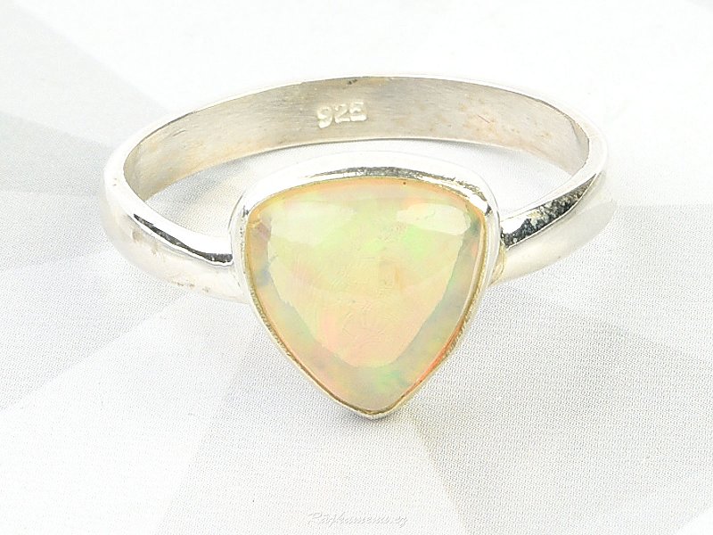 Precious opal ring Ethiopia Ag 925/1000 2,7g size 60