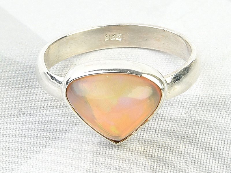 Precious opal ring Ethiopia size 53 Ag 925/1000 (2,6g)