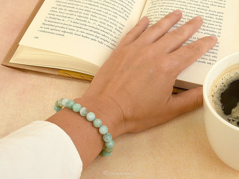 Amazonite brus bracelet 8mm beads