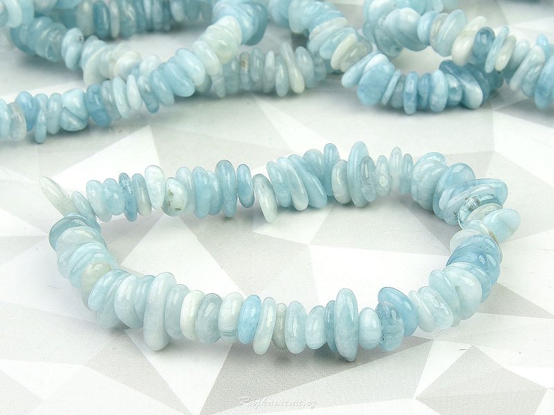 Aquamarine irregular bracelet