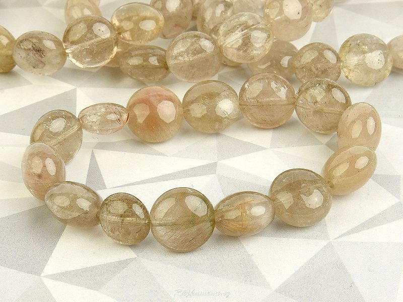Crystal with sagenite bracelet