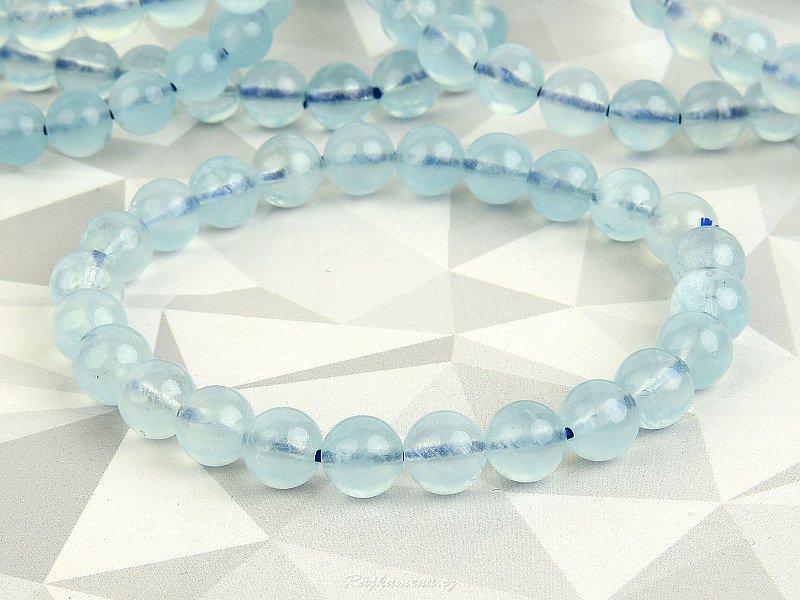 Aquamarine bracelet with fine beads