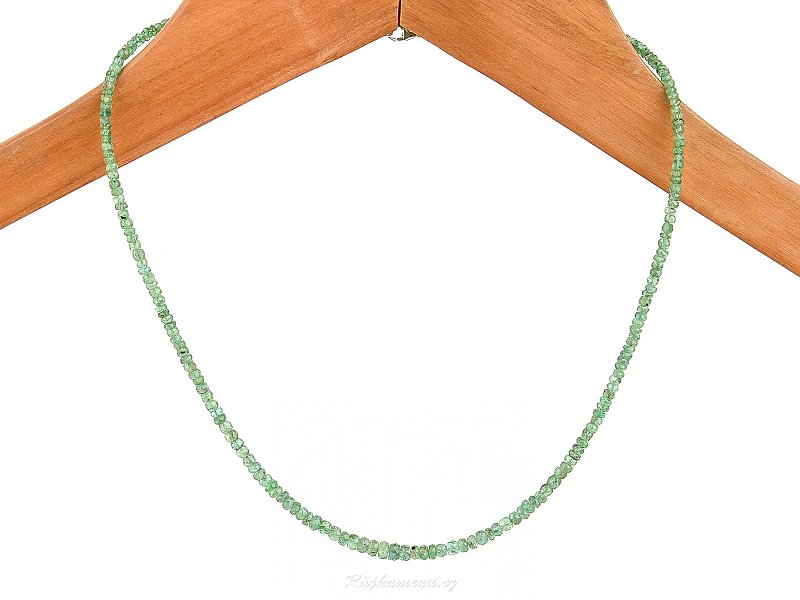 Emerald necklace Ag 925/1000 6.96g