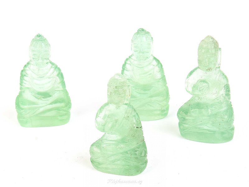 Buddha made of green fluorite stone 40mm