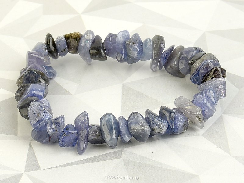 Smooth tanzanite stone bracelet (32g)