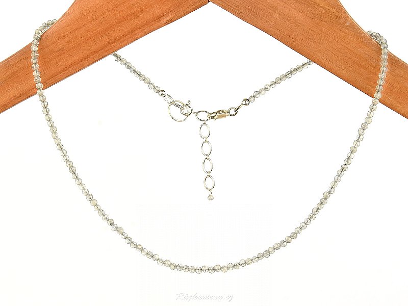 Labradorite necklace of balls cut Ag 925/1000