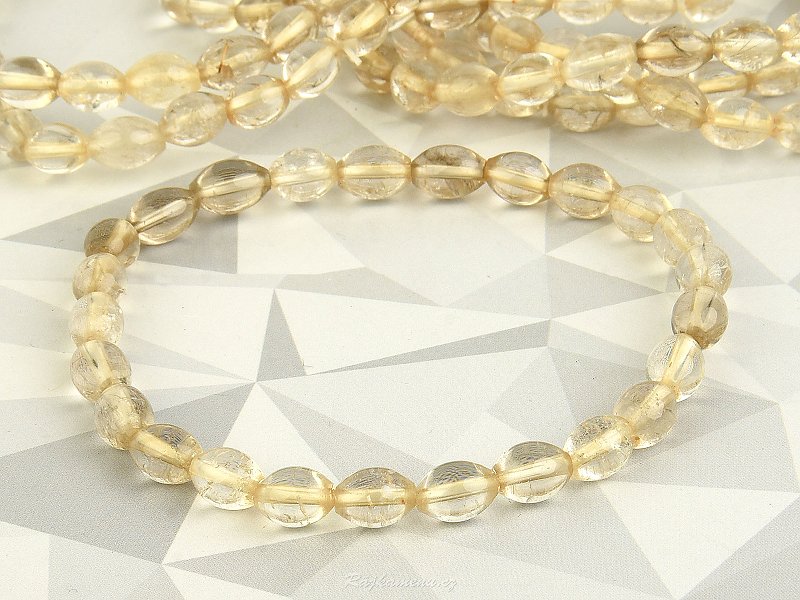 Delicate sagenite bracelet in crystal