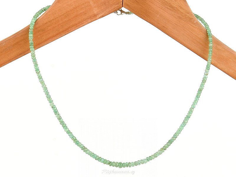Emerald delicate necklace Ag 925/1000 9g