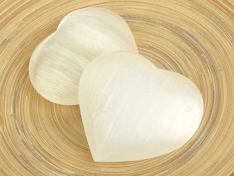 Selenite heart 10cm x 10cm