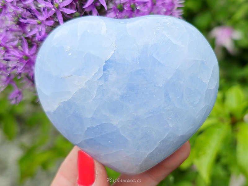Calcite blue heart 317 grams