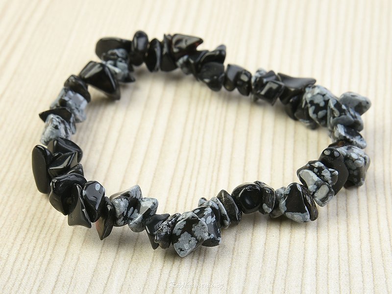 Bracelet made of obsidian flake - irregular