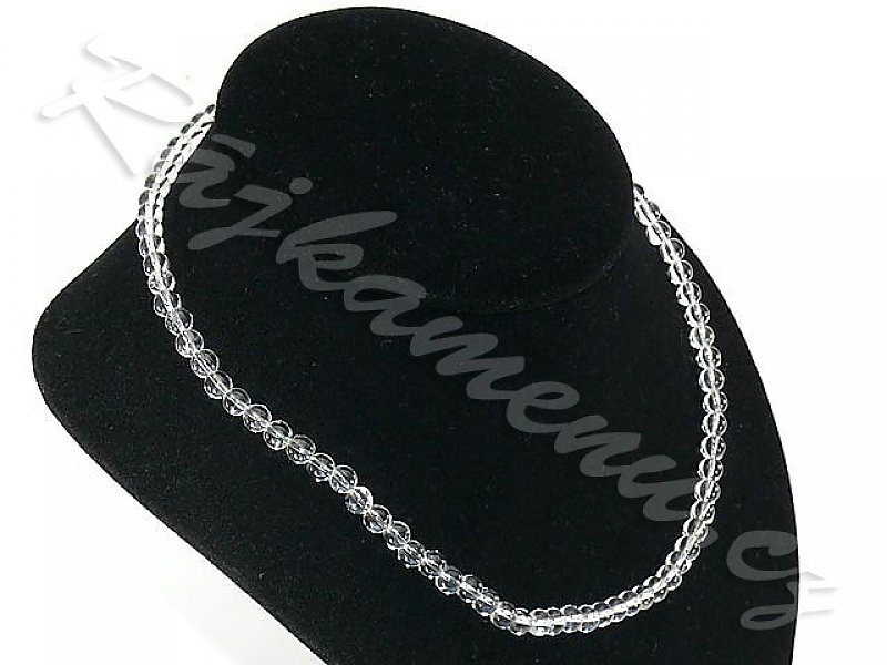 Křišťálový náhrdelník kuličky čisté 6mm