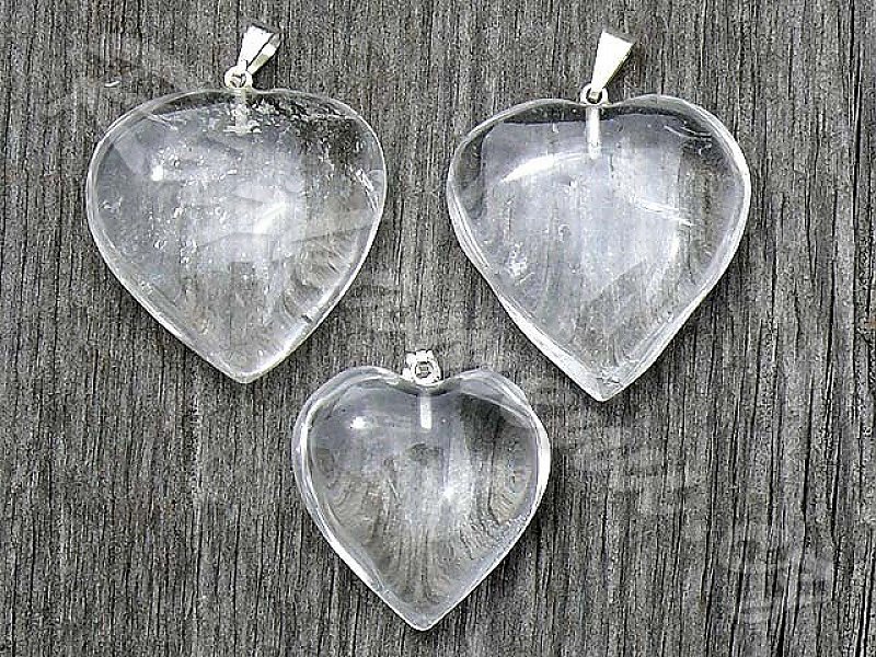 Crystal heart pendant