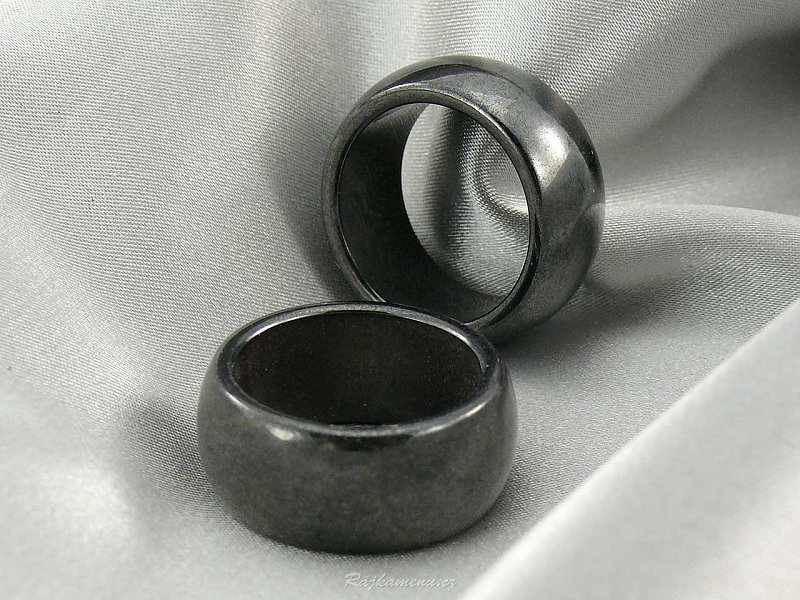 Hematit prsten široký
