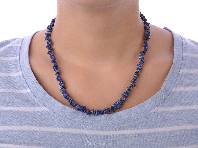 45 cm necklace small lapis lazuli stones