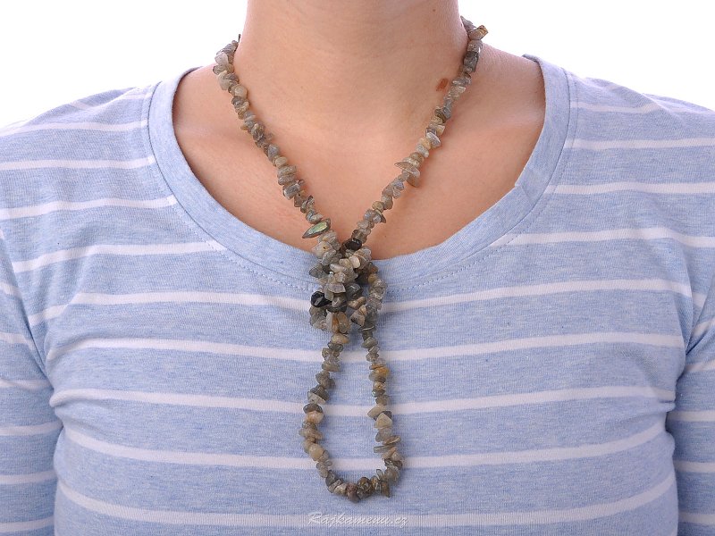 90 cm necklace labradorite