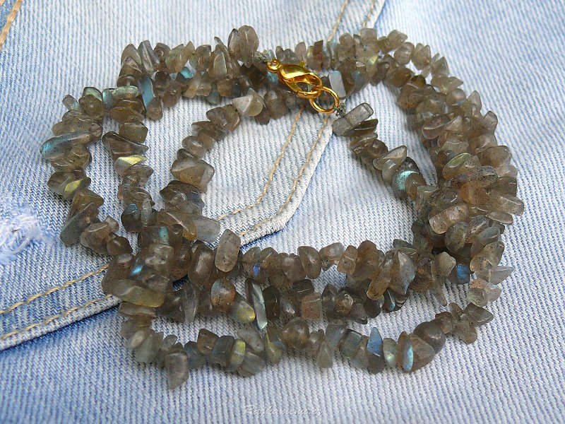 60 cm necklace labradorite fine pieces