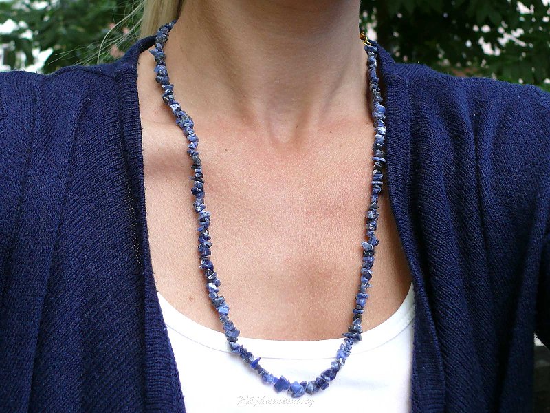 60 cm necklace sodalite fine pieces