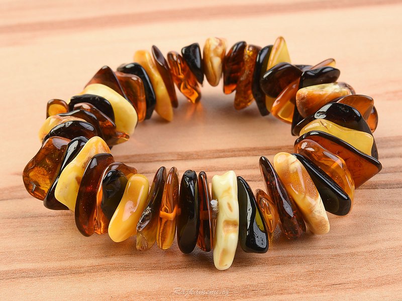 Bracelet amber color mix 35 to 38 grams JANT1291