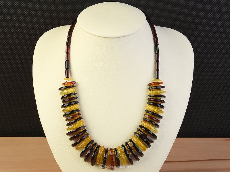 Amber necklace 46 cm cut extra quality JANT1083