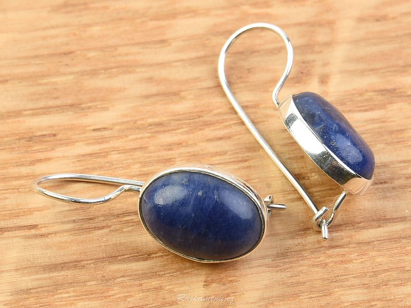 Sodalite earrings oval Ag 925/1000