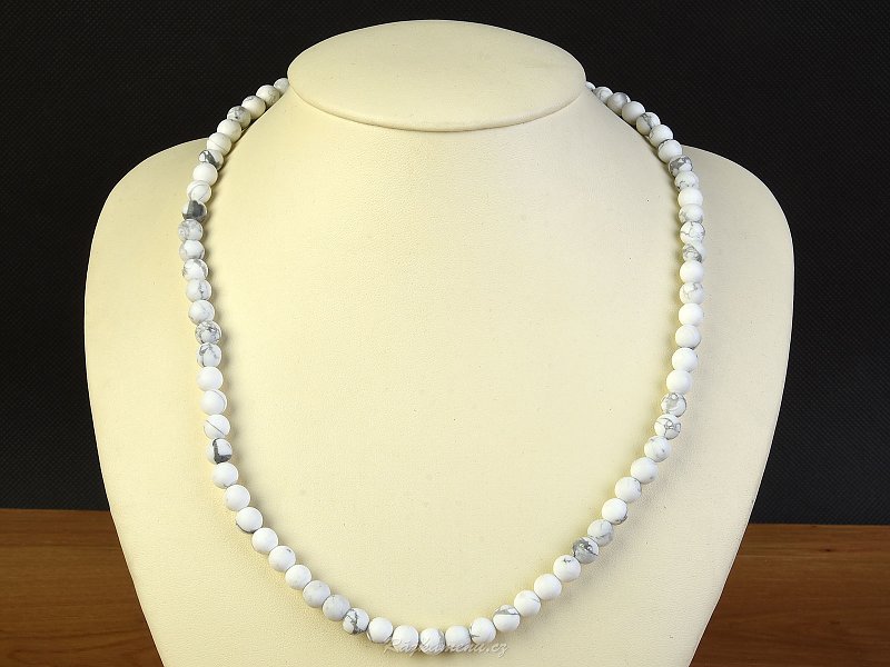 Ball-shaped Necklace 6,5mm 49cm Magnesium