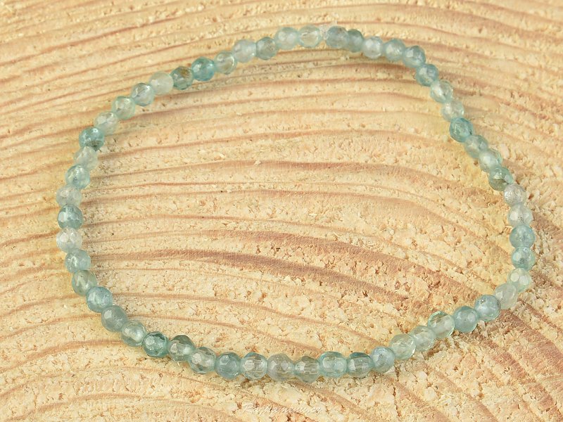 Ball-shaped bracelet with apatite 3mm